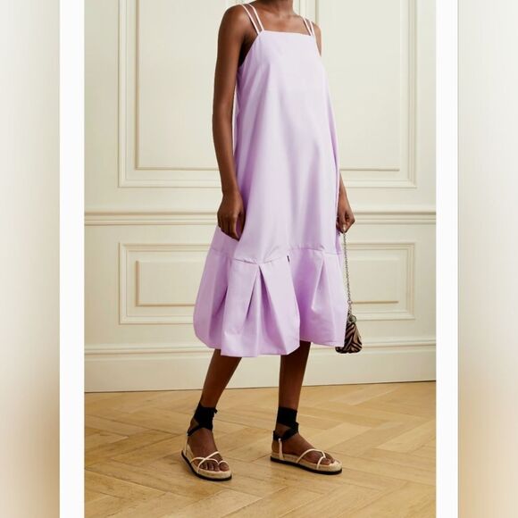 3.1 Phillip Lim Lavender Multi Strap A-Line Taffeta Dress - Picture 3 of 11